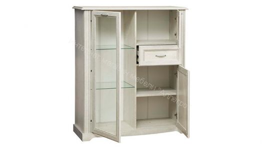 Шкаф комбинированный 32.09, Бетон пайн белый/Бетон пайн белый патина