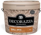 Декоративная Краска Матовая Decorazza Wall Arte 1.2кг WA 016 с Эффектом Гладкого Художественного Бетона, Имитации Панно.