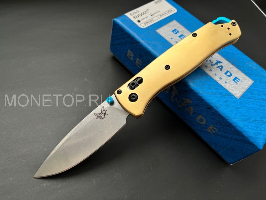 Нож Benchmade 535 Bugout brass