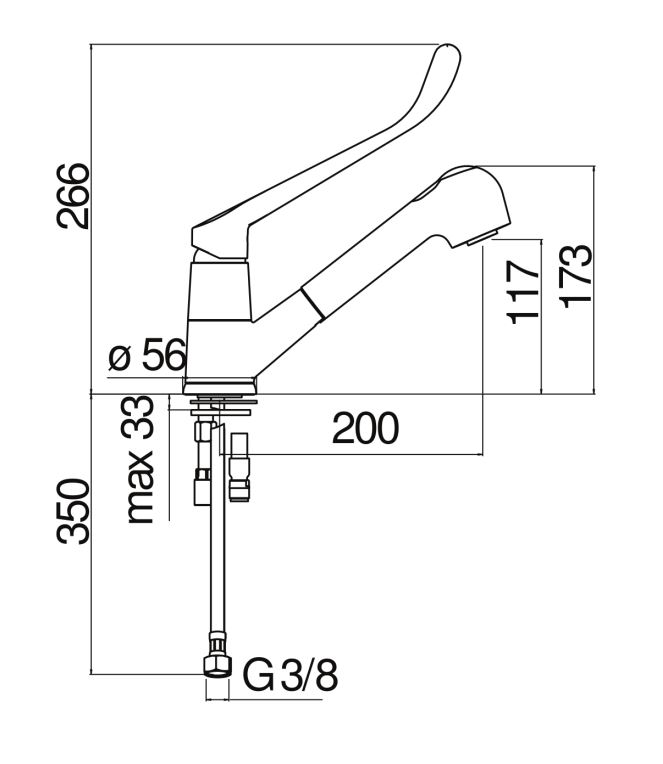 Смеситель для кухни Nobili New road ASRD127/C схема 2