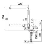 Смеситель для кухни Nobili FLAG FL96114 схема 2