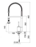 Смеситель для кухни Nobili Billy OZ45300/3 схема 2