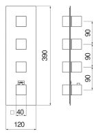 Смеситель для душа Nobili Seven WE00104/Q схема 2