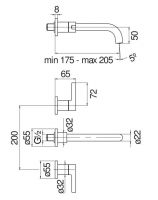 Смеситель для раковины Nobili Uno LR116298/1ET1 схема 2