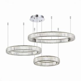 Люстра Подвесная ST-Luce SL1622.113.03 Хром/Прозрачный LED 1*122W 4000K / СТ Люче