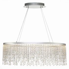 Люстра Подвесная ST-Luce SL6201.103.37 Серебристый/Прозрачный LED 1*37W 3000K/4000K/6000K / СТ Люче