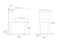 Компакт-моноблок безободковый унитаз SantiLine  SL-5022 схема 2