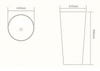 Керамическая напольная раковина SantiLine SL-4012 41 х 41 схема 2