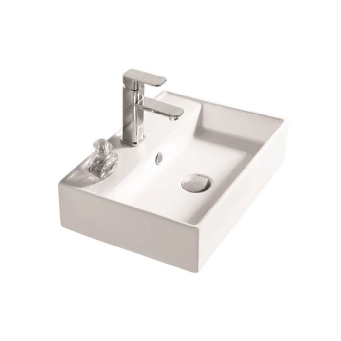 Изображение Керамическая накладная или подвесная раковина SantiLine SL-1001 50х35