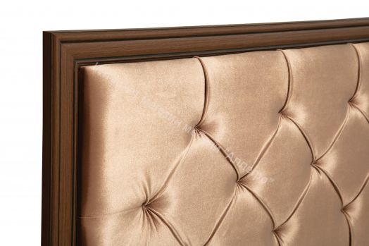 Кровать двуспальная 06.121 - 01 Габриэлла (1400) с ортопедическим осн., Дуб кальяри/ПВХ Дуб кальяри/патина