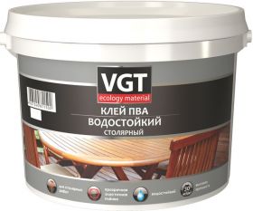 Клей ПВА Столярный VGT 2.5кг Водостойкий / ВГТ Столярный