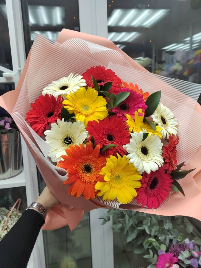 Букет из 15 гербер