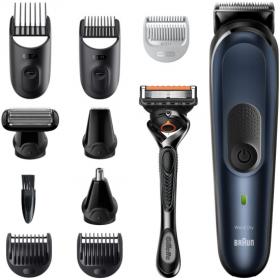 Триммер Braun MGK7330 + Бритва Gillette синий, черный