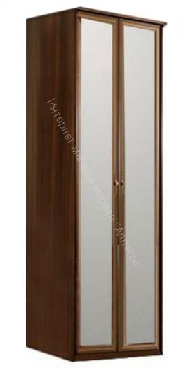 Шкаф для одежды 06.55 Габриэлла с зеркалом (800), Дуб кальяри/дуб коньяк/дуб кальяри патина