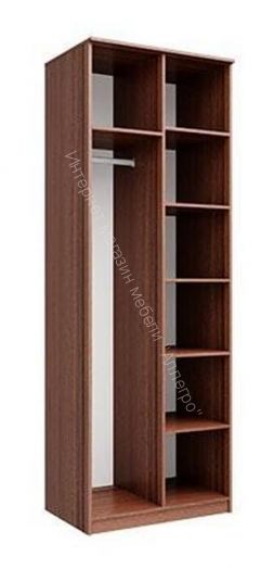 Шкаф для одежды 06.55 Габриэлла с зеркалом (800), Дуб кальяри/дуб коньяк/дуб кальяри патина