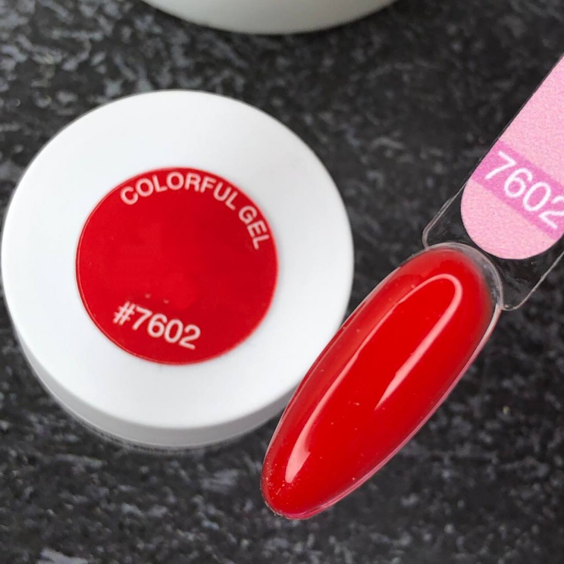 Гель цветной для наращивания ногтей, 15 мл, арт. 7602