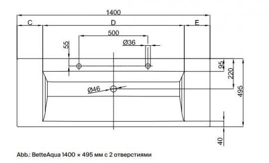 Стальная эмалированная раковина Bette Aqua A071 80х49,5 ФОТО