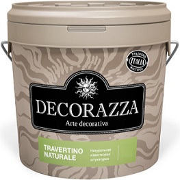 Краска Фактурная Decorazza Travertino Naturale 7кг TRN 10-17, Натуральная Известковая Штукатурка / Декоразза Травертино Натурале.