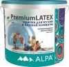 Краска для Кухонь и Ванных Комнат Alpa PremiumLatex 10л Белая, Супермоющаяся, Влагостойкая / Альпа Премиумлатекс.
