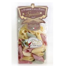 Макароны La Fabbrica Della Pasta Ригатони трёхцветные - 500 г (Италия)