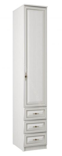 Спальный гарнитур Габриэлла, Вудлайн кремовый/Сандал белый/патина