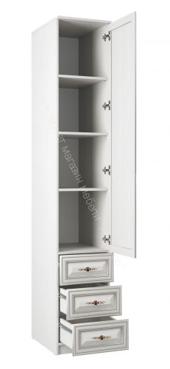 Спальный гарнитур Габриэлла, Вудлайн кремовый/Сандал белый/патина