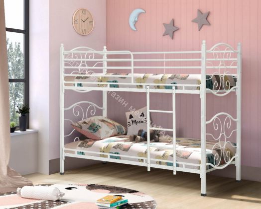 Кровать двухъярусная Эльбрус 42.10 - 02, Белый