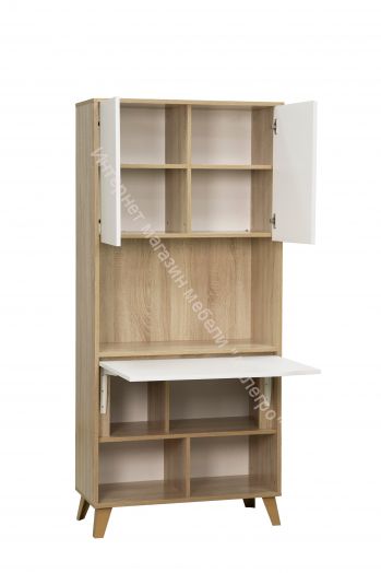 Шкаф комбинированный 57.02 Аданте, Дуб сонома/Белый