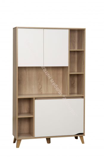 Шкаф для посуды 57.03 Аданте, Дуб сонома/Белый