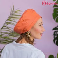 Головной убор из экокожи Берет