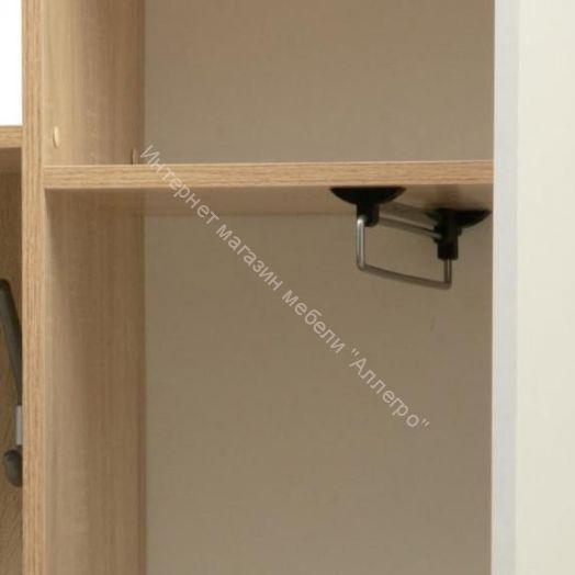 Шкаф комбинированный (прихожая) "Кармен-7" с зеркалом, Венге / Вудлайн кремовый