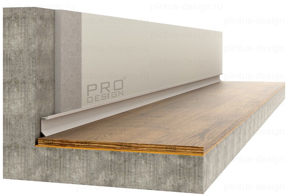 Pro Design Slim 723 теневой плинтус анодированный