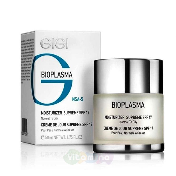 GiGi Крем увлажняющий для жирной кожи Bioplasma Moisturizer Supreme SPF17