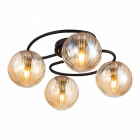 Люстра Потолочная Citilux Эрни CL122145 Чёрная / Ситилюкс.