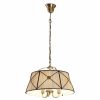 Люстра Подвесная с Бежевым Абажуром Citilux Дрезден CL409131 Бронза / Ситилюкс.