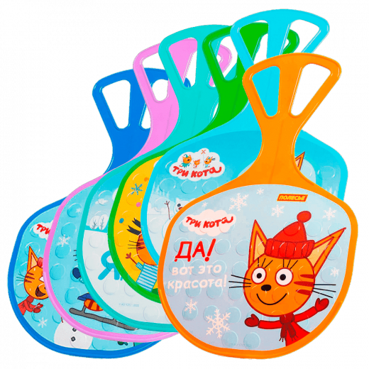 Санки "Ледянка" №3 "Три Кота" Полесье (96562)