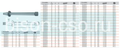 Штанга для горизонтально-фрезерного станка  7175-40-22-500 500мм Bison Bial