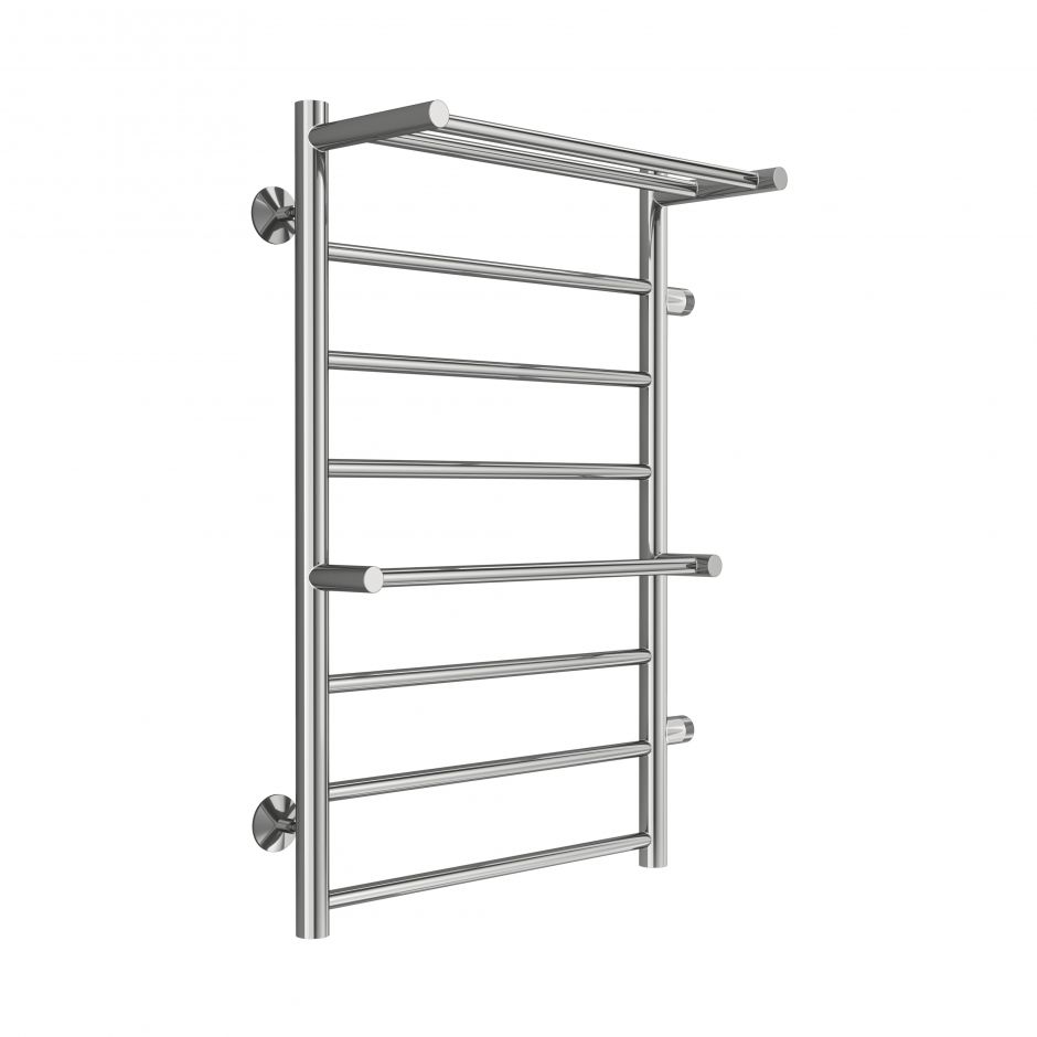 Изображение Водяной полотенцесушитель TERMINUS Анкона П8 57,7х80 с полкой и боковым подключением