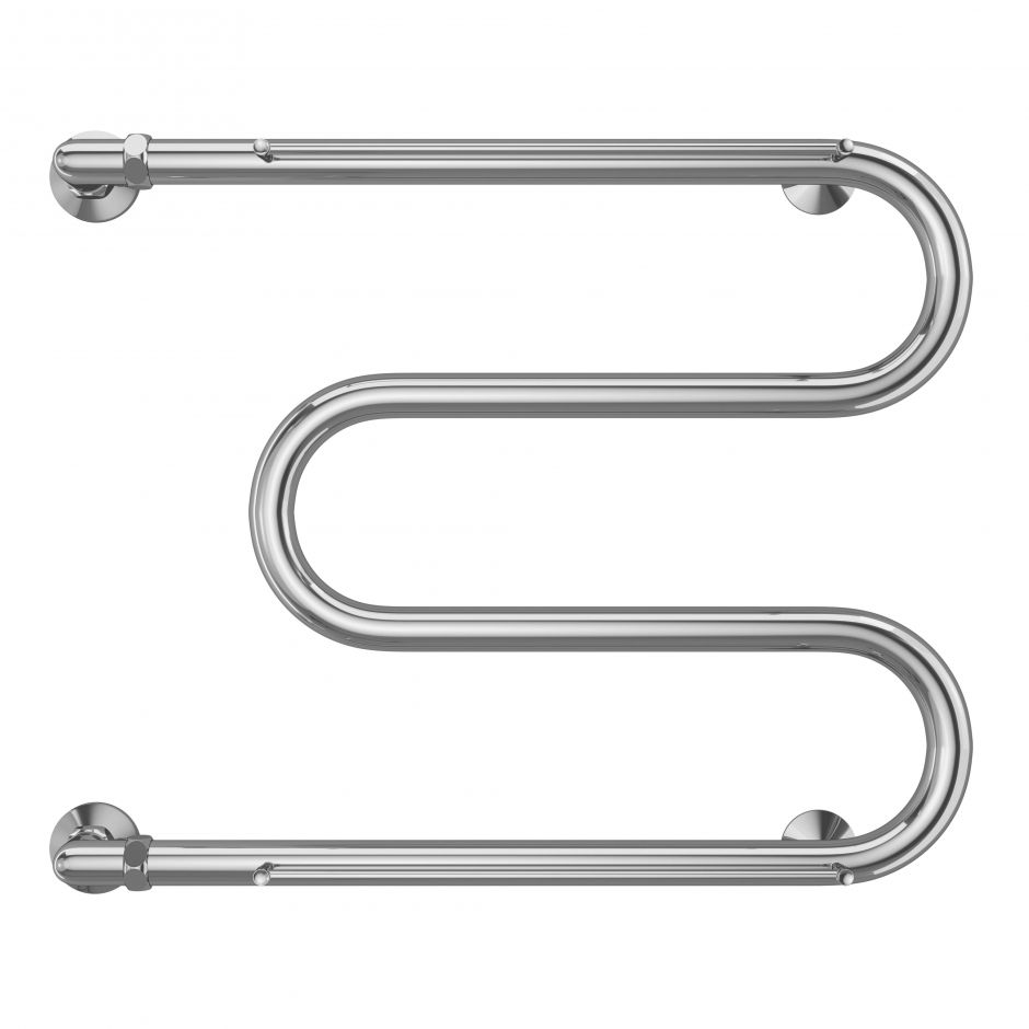 Изображение Полотенцесушитель водяной с боковым подключением TERMINUS М-образный с полкой 50х63,2