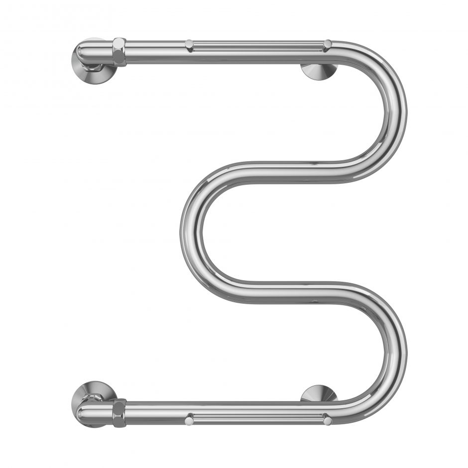 Изображение Полотенцесушитель водяной с боковым подключением TERMINUS М-образный с полкой 40х50