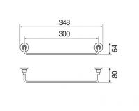 Полотенцедержатель Nobili NEOCLASSIC ACCP20/300 схема 3