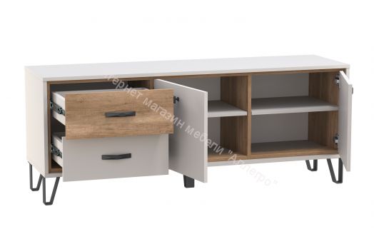 Тумба под ТВ 62.03 Рио, Кашемир/Дуб каньон