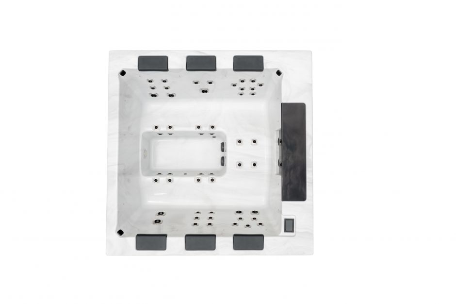 Изображение Квадратный гидромассажный СПА бассейн BestSpas Minimal Art 220х220 на шесть человек