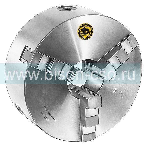 3-х кулачковый патрон с двойными направляющими 3202-250 Bison-Bial