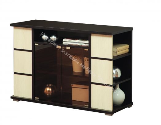 Тумба для теле радиоаппаратуры Виста-15, Венге/Вудлайн кремовый