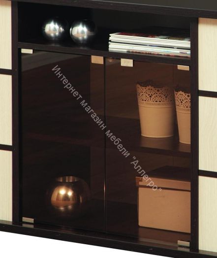 Тумба для теле радиоаппаратуры Виста-15, Венге/Вудлайн кремовый