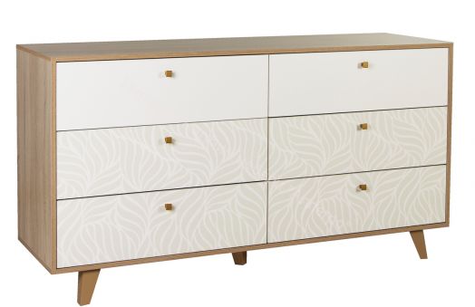 Комод 56.02 - 1 Адажио, Дуб сонома/Белый