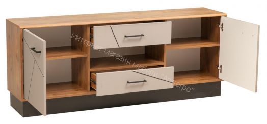 Тумба под ТВ 54.04 Гамма 1600 мм, Таксония/Грей