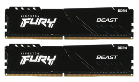 Оперативная память Kingston FURY Beast Black [KF437C19BBK2/16] 16 ГБ