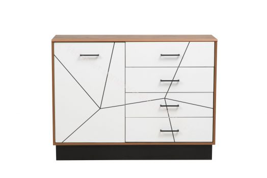 Комод 54.08 Гамма 1200 мм, Таксония/Белый